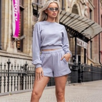 Unique The Label Dames Korte Broek Blauw UN-0025-2602/VBL Peggy Short