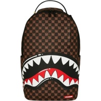 Sprayground Heren Tas Bruin 910B8634 Sharks in Paris WTF Bubble