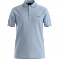 Boss Heren Polo Blauw 50559365/460 Pl Goc Birdie Paule