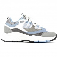 Cleens Heren Sneaker Wit Aero Runner Powder Blue