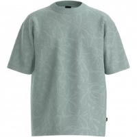 Boss Heren T-Shirt Groen 50559227/446 Te Flower