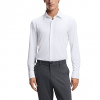 Boss Heren Overhemd Wit 50555747/100 P Hank S K