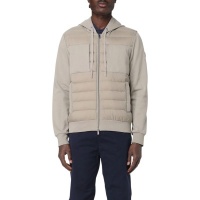 Moose Knuckles Heren Vest Grijs M15MS605/1592 Air Down Garnier Hybrid Hoodie