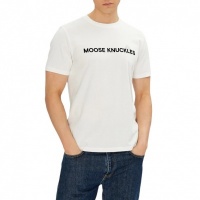 Moose Knuckles Heren T-shirt Wit M15MT760/891 Conway Tee