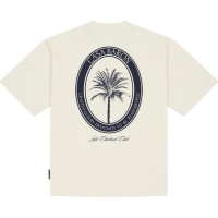 Baron Filou Heren T-shirt Wit Backprint Casa Baron Palm