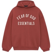 Fear Of God Heren Trui Rood FW25/CRI Fleece Hoodie
