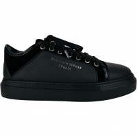 Benjamin Berner Heren Sneaker Zwart BNJ220/BLK Monogram Embossed
