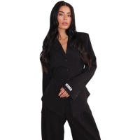 Unique The Label Dames Blouse Zwart Rosie