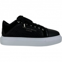 Benjamin Berner Heren Sneaker Zwart BNJ220/BLK Python Nubuck