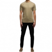 Tria D'oro Heren T-shirt Bruin TD1000/TAU Slim Fit T-Shirt