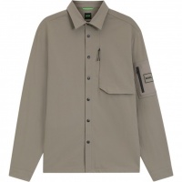 Boss Heren Overshirt Groen 50559582/334 St Globe Hexa L