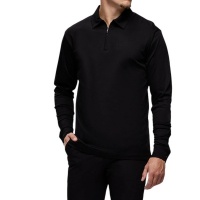 Tria d'Oro Heren Polo Zwart LSP/BLK Longsleeve