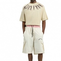 Palm Angels Heren T-shirt Bruin PMAA10DS26JER002/6160 Big Neck Logo Loose