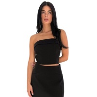 Unique The Label Dames Top Zwart Yve