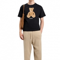 Palm Angels Heren T-shirt Zwart PMAA109S26JER00A/1060 Bear Regular