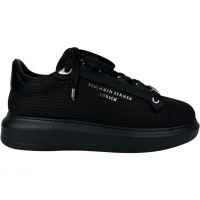Benjamin Berner Heren Sneaker Zwart BNJ201/BLK 3D Striped Nubuck