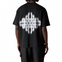 The Couture Club Heren T-shirt Zwart TCCM2977 Motion Blurred Emblem