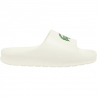 Lacoste Heren Slipper Wit CMA0022/1Y5 Serve Slide 2.0