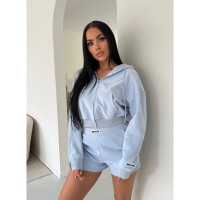 Unique The Label Dames Korte Broek Blauw 2504-09/Blue Molly