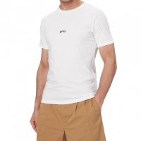 Boss Heren T-shirt Wit 50517970/105 T Shirt Rn Slim Fit