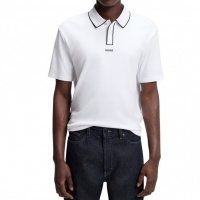 Boss Heren Polo Wit 50553045/100 Dalumo