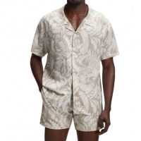 Boss Heren Overshirt Bruin 50535793/274 Beach Shirt