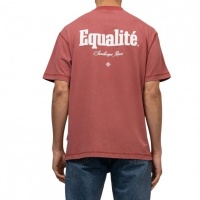 Equalite Heren T-shirt Rood EQ.25.1.6.4/603 Mirage Oversized Tee