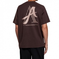 Aeden Heren T-shirt Bruin A22243123/206 Yono Tee