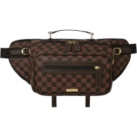 Sprayground Tas Bruin 6834 Core Emboss Check Cargo Crossbody