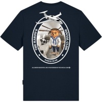 Baron Filou Heren T-shirt Blauw CLII/NAVBLU Oval