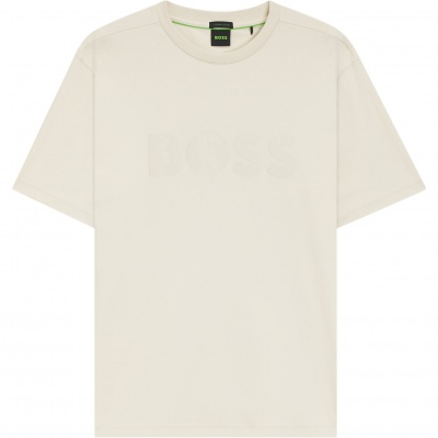 Foto van Boss Heren T-Shirt Wit 50547940/131 TS_Mirror Iconic