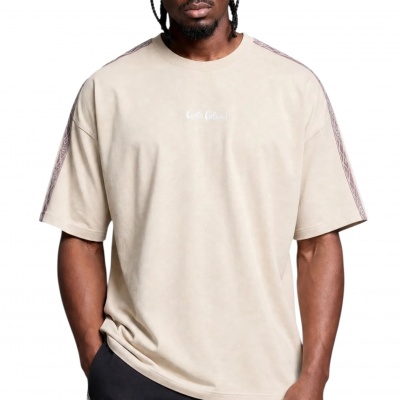 Foto van Carlo Colucci Heren T-shirt Bruin C3226/57