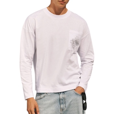 The Couture Club Heren T-shirt Wit TCCM3335 Lightweight Foto van The Couture Club Heren T-shirt Wit TCCM3335 Lightweight