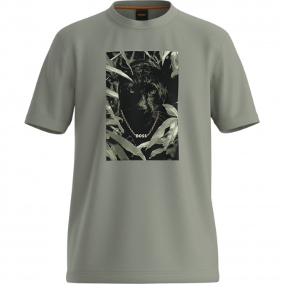 Foto van Boss Heren T-Shirt Groen 50546362/370 Te_Animali