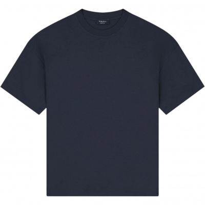 Foto van Tria D'oro Heren T-shirt Blauw LFT/NAVY Loose Fit 