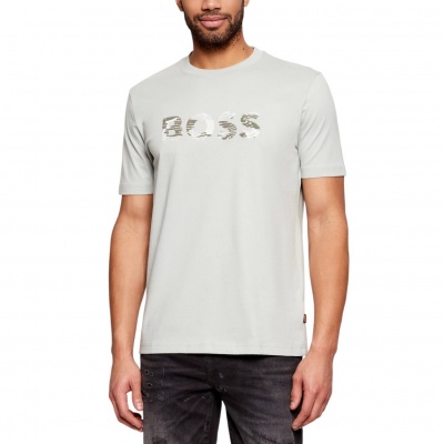 Foto van Boss Heren T-Shirt Groen 50556009/043 Te Insignia