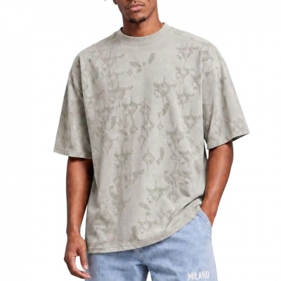 Carlo Colucci Heren T-Shirt Bruin C3583/58 Foto van Carlo Colucci Heren T-Shirt Bruin C3583/58