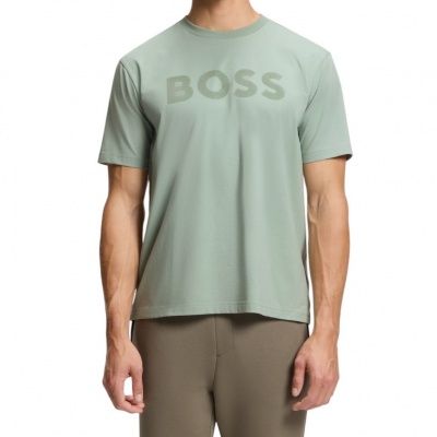 Foto van Boss Heren T-Shirt Groen 50553636/357 Ts Iconic Logo