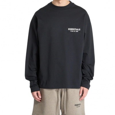 Foto van Fear Of God T-shirt Zwart Classic Long Sleeve Jet Black