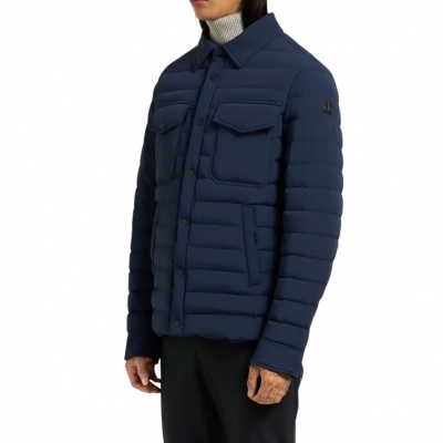 Moose Knuckles Heren Overshirt Blauw M35MJ183/833 Lennox Shirt Jacket Foto van Moose Knuckles Heren Overshirt Blauw M35MJ183/833 Lennox Shirt Jacket