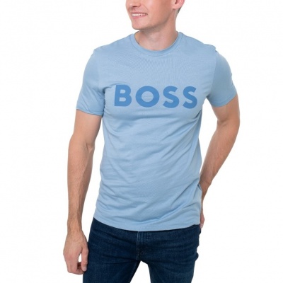 Foto van Boss Heren T-Shirt Blauw 50481923/451 Thinking