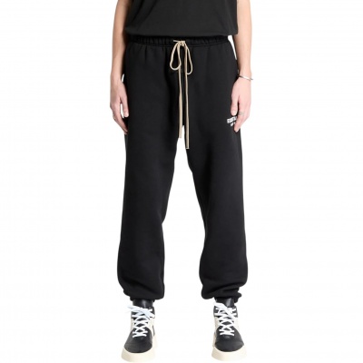 Fear Of God Essentials Heren Broek Zwart Fleece Pants Black/White Foto van Fear Of God Essentials Heren Broek Zwart Fleece Pants Black/White