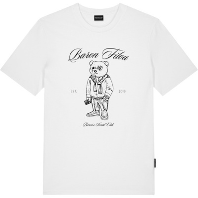 Foto van Baron Filou Heren T-shirt Wit CLII/WHT Sketch