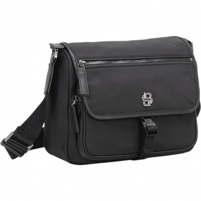 Boss Heren Tas Zwart 50563135/001 B Icon Mn Messenger Foto van Boss Heren Tas Zwart 50563135/001 B Icon Mn Messenger