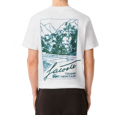 Foto van Lacoste Heren T-shirt Wit TH5505/001