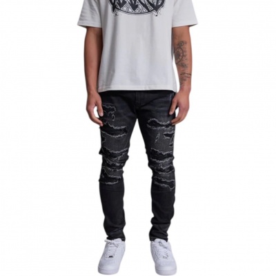 Foto van Amicci Heren Jeans Zwart AMJ64/BLA Rocco