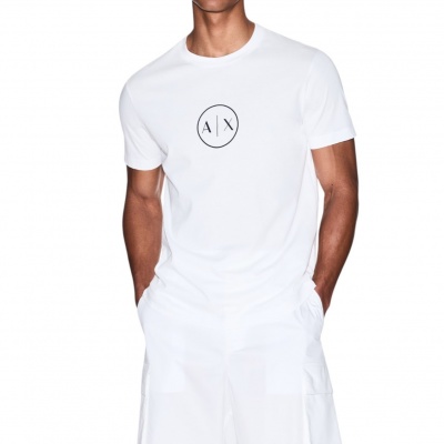 Foto van Armani Exchange Heren T-shirt Wit XM001853-AF10356/U0009