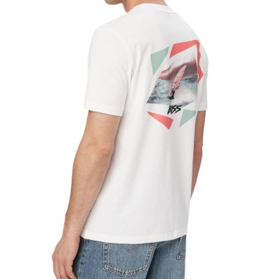 Foto van Boss Heren T-Shirt Wit 50561872/101 Te Movement