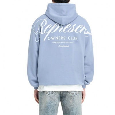 Foto van Represent Heren Trui Blauw Owners Club Script Hoodie