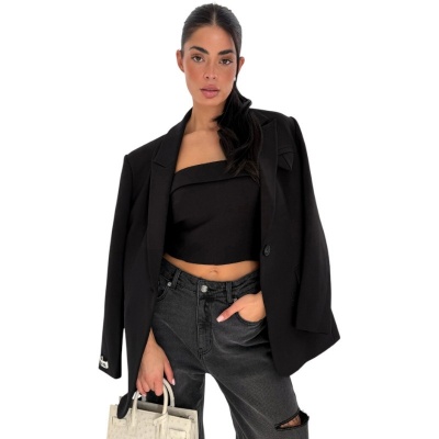 Foto van Unique The Label Dames Blazer Zwart Novee